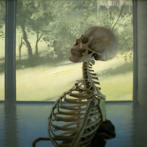 Daniel Sprick Skeleton at Window 24x26