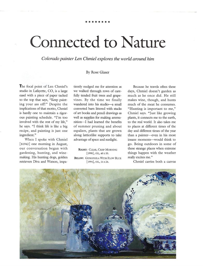 Len Chmiel Connected to Nature