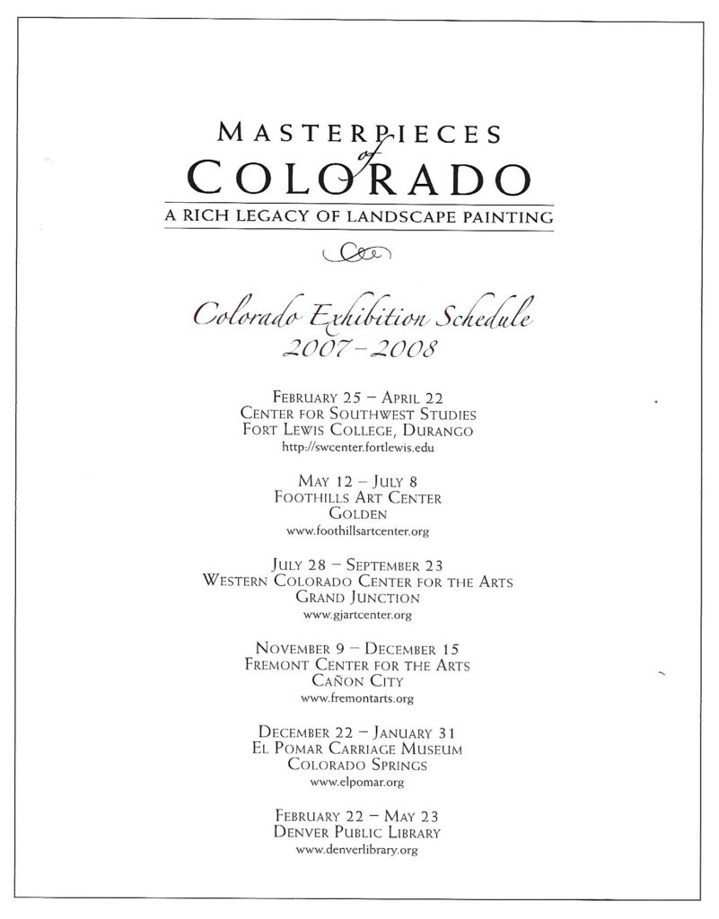 Masterpieces of Colorado Landscape catalogue (3)