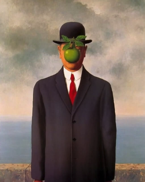 Rene Magritte "son of man" surrealist painting