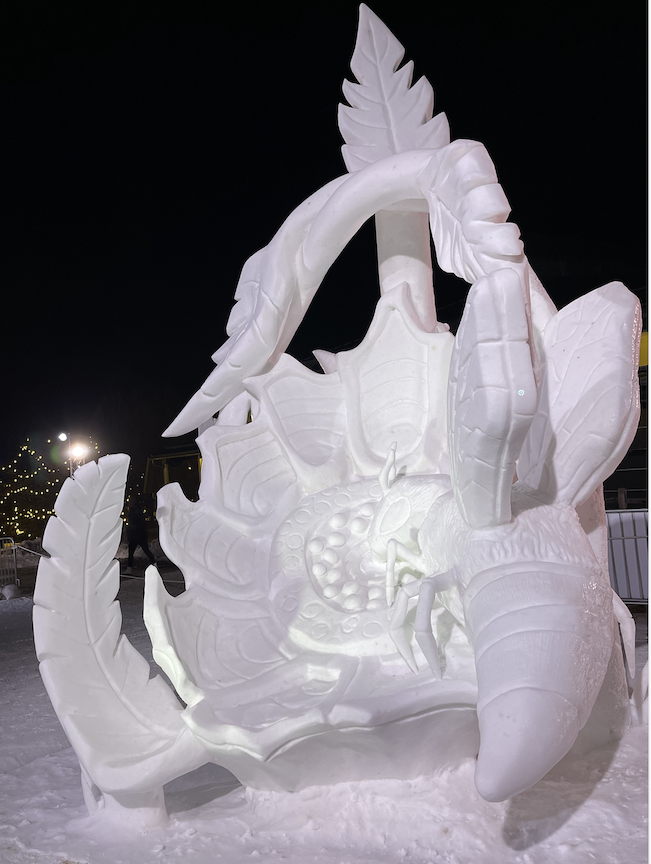 Breckenridge Snow Sculpting Competition Bee Sustainability