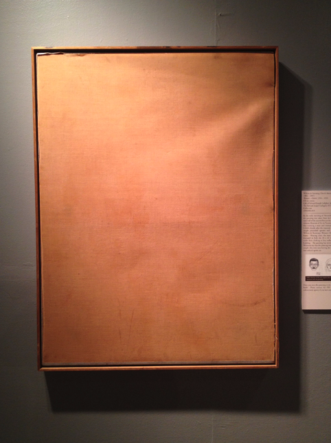 U of AZ de Kooning empty frame